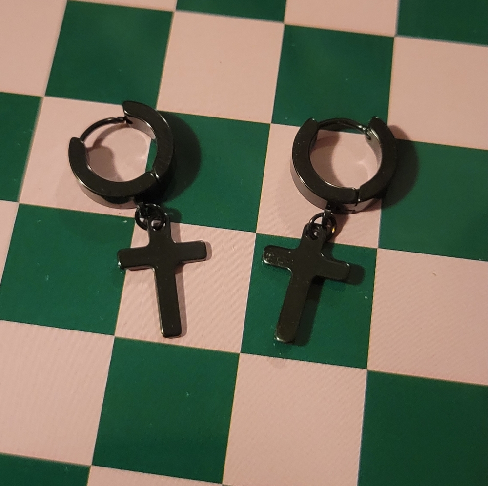 cross earrings